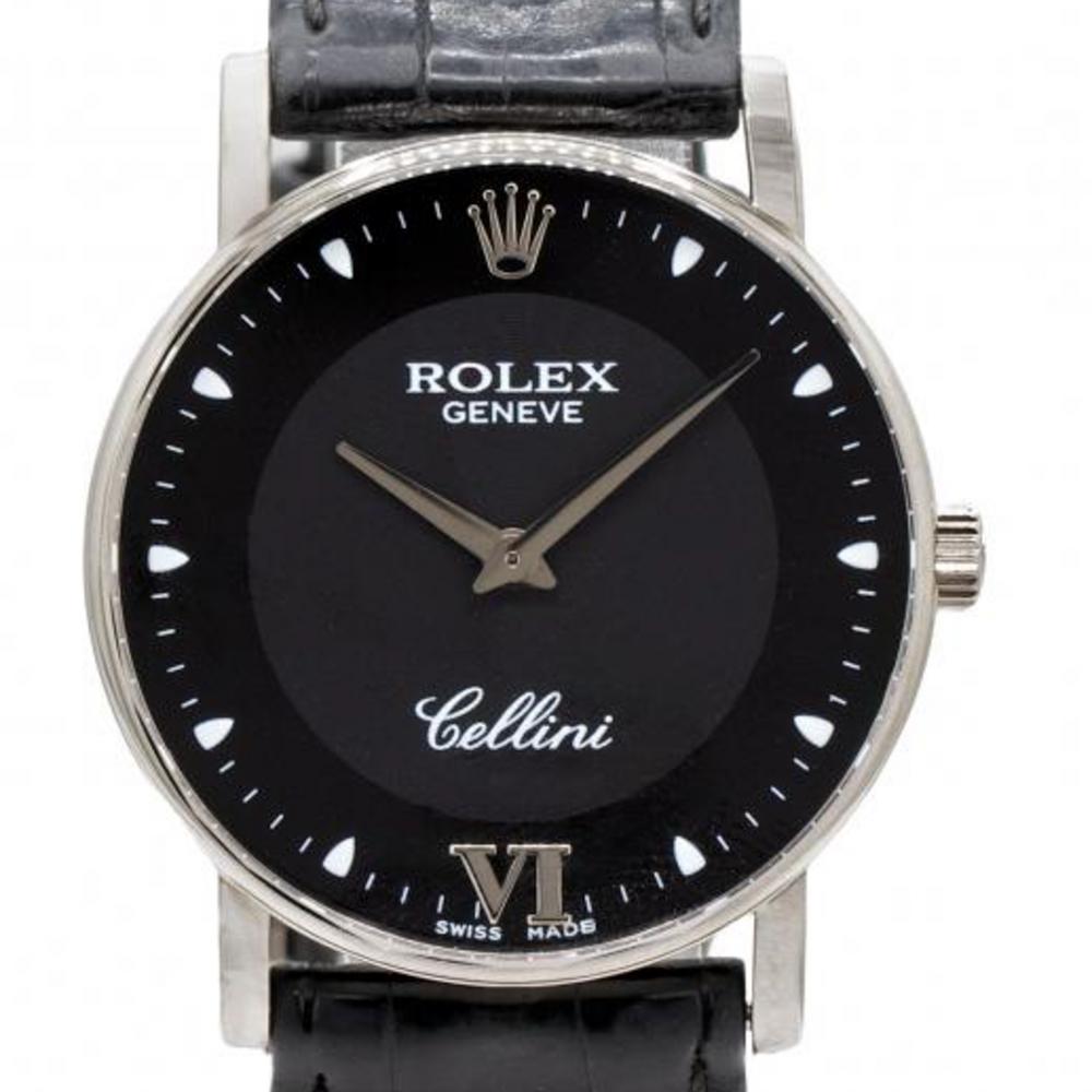 Rolex Cellini 32MM 5115 18Kt White Gold Watch